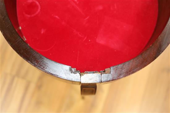 An Edwardian inlaid mahogany bijouterie table
